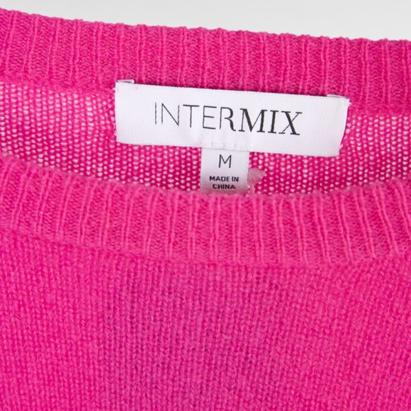 Intermix Valencia Pink Distressed Cashmere Sweater - Picture 8 of 8
